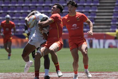 Estados Unidos - España masculino en el SVNS Rugby Series en el Estadio José Zorrilla.