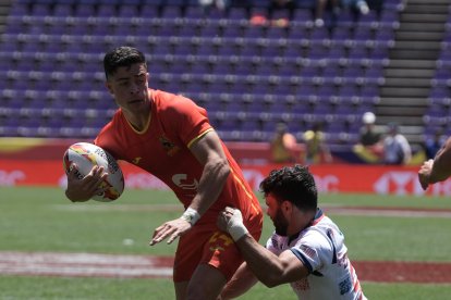 Estados Unidos - España masculino en el SVNS Rugby Series en el Estadio José Zorrilla.