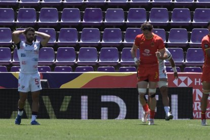 Estados Unidos - España masculino en el SVNS Rugby Series en el Estadio José Zorrilla.