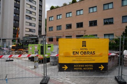 Obras de rehabilitación del hotel Voco Valladolid.