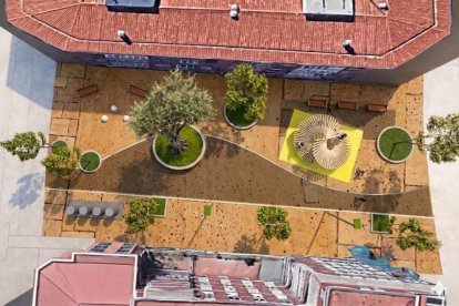 Así quedará el entorno de San Luis y Acibelas con más espacio peatonal, árboles y la nueva plazoleta.