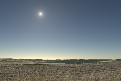 Espacio concretado por Astroval en Tiedra para la observación del eclipse total de sol