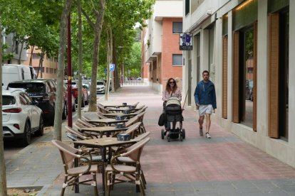 Calle del Monasterio de Santa María de Montserrat en la actualidad