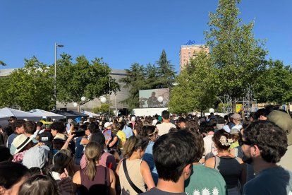 Concierto de Siloé en la plaza de Lima en Madrid durante la visita de León XIV
