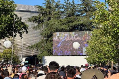 Concierto de Siloé en la plaza de Lima en Madrid durante la visita de León XIV