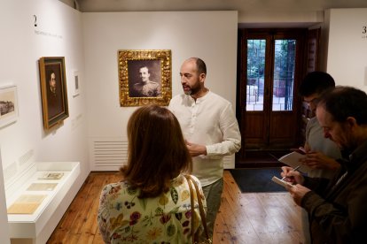 Inauguración de 'La biblioteca’ del Museo Casa de Cervantes, este jueves en Valladolid.