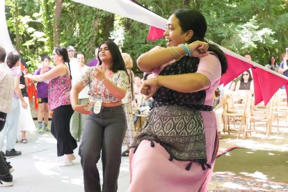 Sesiones musicales y de danza en el Jaipur Literature Festival en el Campo Grande de Valladolid.