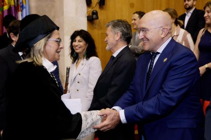 Toma de posesión de la nueva rectora de la Universidad de Valladolid, Pilar Garcés