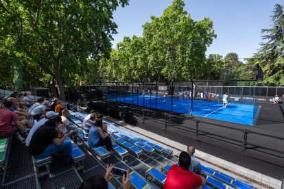 Imágenes del partido del vallisoletano Víctor Ortega en el Oysho Premier Padel.