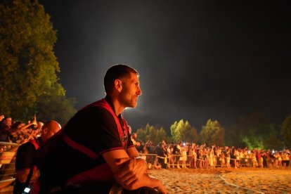 Noche de San Juan en la playa de las Moreras en Valladolid.