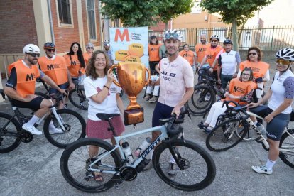 Abraham del Caño, ciclista que llegará hasta Lyon por La Esclerosis Múltiple