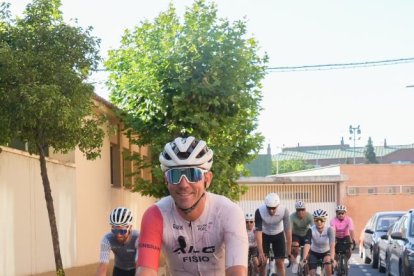 Abraham del Caño, ciclista que llegará hasta Lyon por La Esclerosis Múltiple