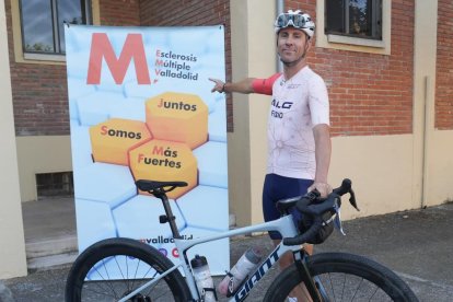 Abraham del Caño, ciclista que llegará hasta Lyon por La Esclerosis Múltiple