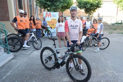Abraham del Caño, ciclista que llegará hasta Lyon por La Esclerosis Múltiple