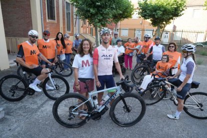 Abraham del Caño, ciclista que llegará hasta Lyon por La Esclerosis Múltiple
