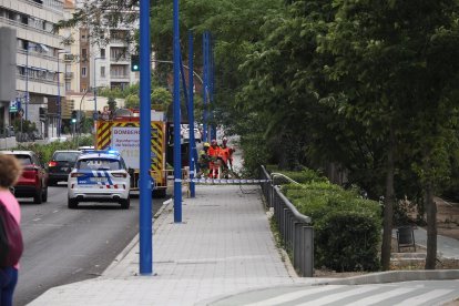 Afecciones causadas por la tormenta en diferentes puntos de Valladolid.