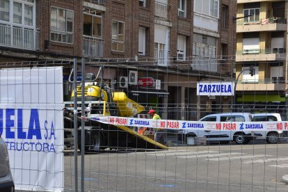 Estado de las obras en el entorno de San Luis y Acibelas en Valladolid.