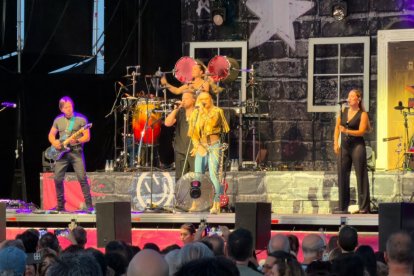 Un momento del concierto de Anastacia en el Pingüinos Arena de Valladolid.