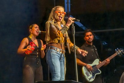 Un momento del concierto de Anastacia en el Pingüinos Arena de Valladolid.