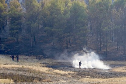 El incendio en Íscar afecta al castillo