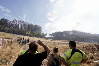 El incendio en Íscar afecta al castillo