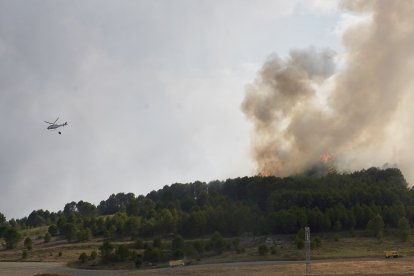 El incendio en Íscar afecta al castillo