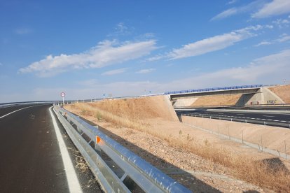 Estado actual del tramo de la Autovía del Duero entre Tudela y Valbuena sin abrir
