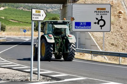 Valbuena de Duero, Valladolid. 15/7/2026. A11, Autovía del Duero.A su paso por Terrenos de Valbuena de Duero. Photogenic/Miguel Ángel Santos