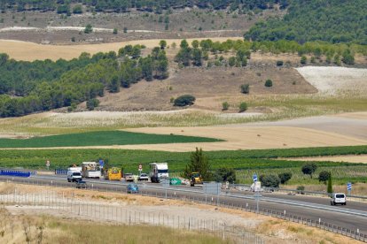 Valbuena de Duero, Valladolid. 15/7/2026. A11, Autovía del Duero.A su paso por Terrenos de Valbuena de Duero. Photogenic/Miguel Ángel Santos
