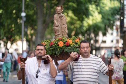 La procesión en honor al apóstol Santiago en Valladolid.