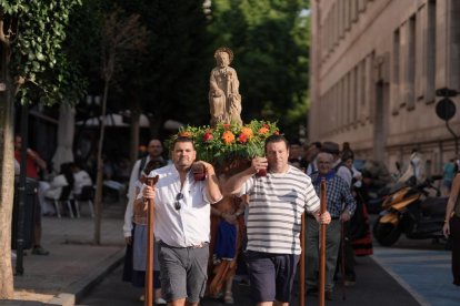La procesión en honor al apóstol Santiago en Valladolid.