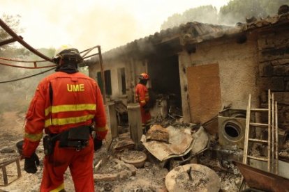 Incendio en la provincia de Ávila