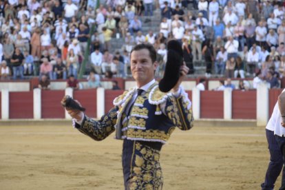 Un momento de la cuarta corrida de las fiestas de Valladolid.