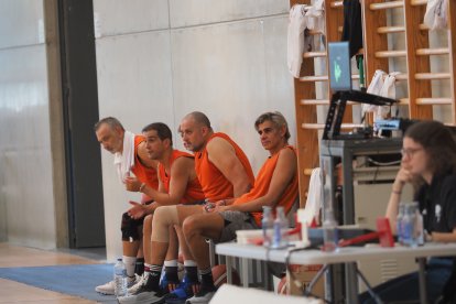 Imagen del I Torneo de baloncesto Veteranos Valladolid celebrado en el pabellón Lalo García.