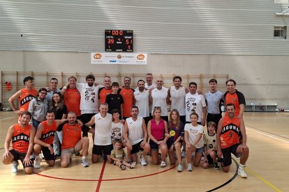 Imagen del I Torneo de baloncesto Veteranos Valladolid celebrado en el pabellón Lalo García.