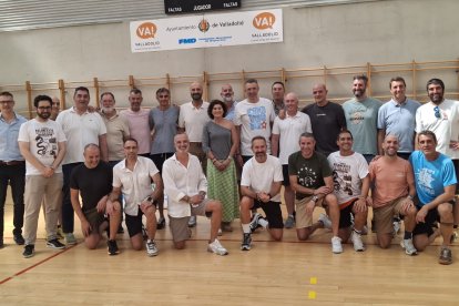 Imagen del I Torneo de baloncesto Veteranos Valladolid celebrado en el pabellón Lalo García.