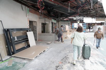 Obras de reforma de la estación de autobuses de Valladolid