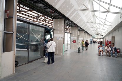 Obras de reforma de la estación de autobuses de Valladolid