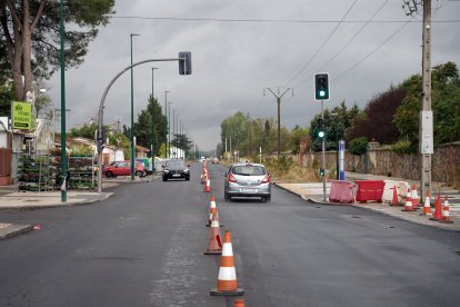 Reapertura al tráfico del Camino Viejo de Simancas, en Valladolid, tras las obras
