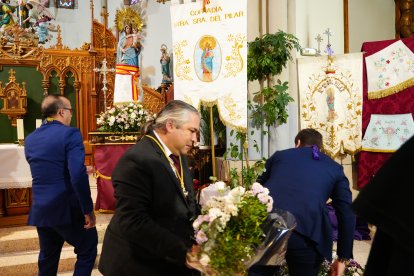 Acto dentro de la iglesia de La Pilarica.