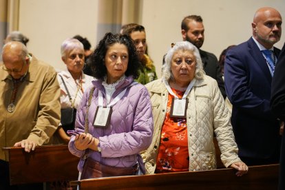 Acto dentro de la iglesia de La Pilarica.