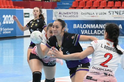 Una imagen del duelo entre el Aula y Zaragoza.