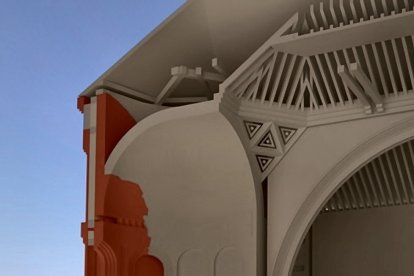 Simulación del resultado de las obras de la iglesia de Muriel de Zapardiel