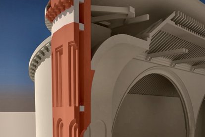 Dimensión de la parte del muro del ábside que se intervendrá en el exterior