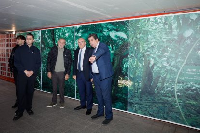 Carnero y Gutiérrez Alberca visitan los trabajos de reparación y mejora del túnel peatonal del Arco de Ladrillo.