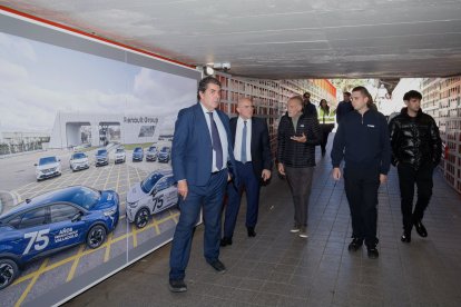 Visita a los trabajos de reparación y mejora del túnel peatonal del Arco de Ladrillo.
