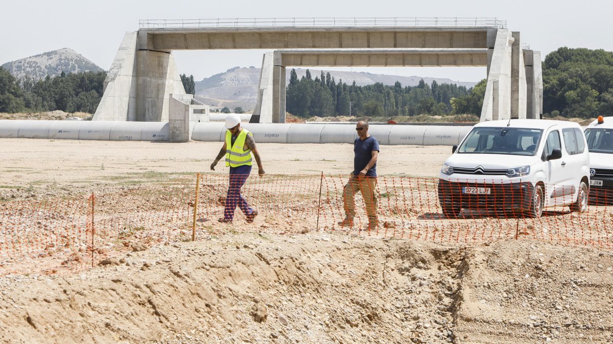 Obras de la Autovía del Duero, A-11. Zona de Tudela. - JUAN MIGUEL LOSTAU.