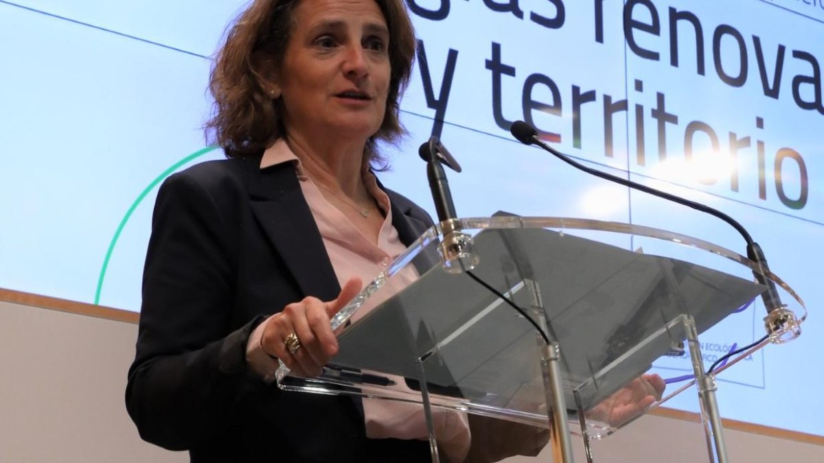 Teresa Ribera, ministra de Transición Ecológica y Reto Demográfico.