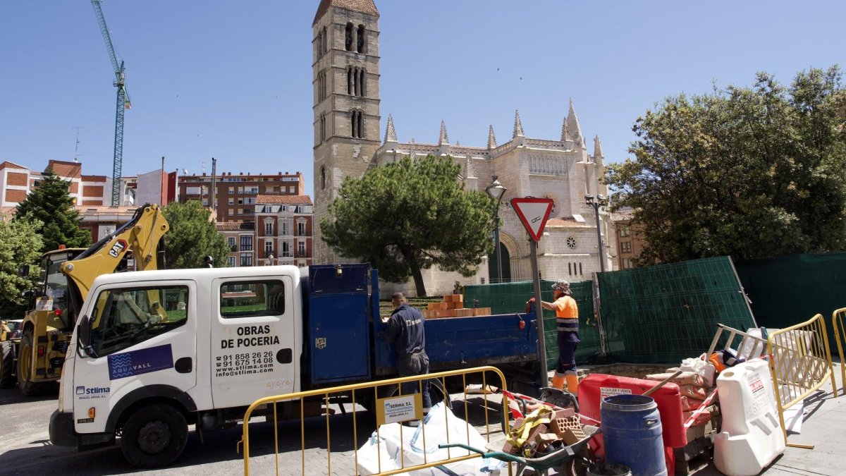 Obras de Aquavall en el entorno de Portugalete