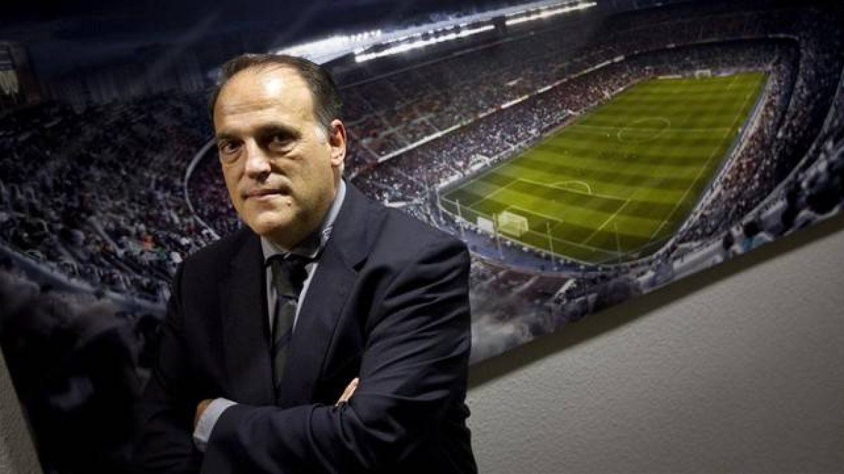 Javier Tebas, presidente de la Liga de Fútbol Profesional.-JOSÉ LUIS ROCA